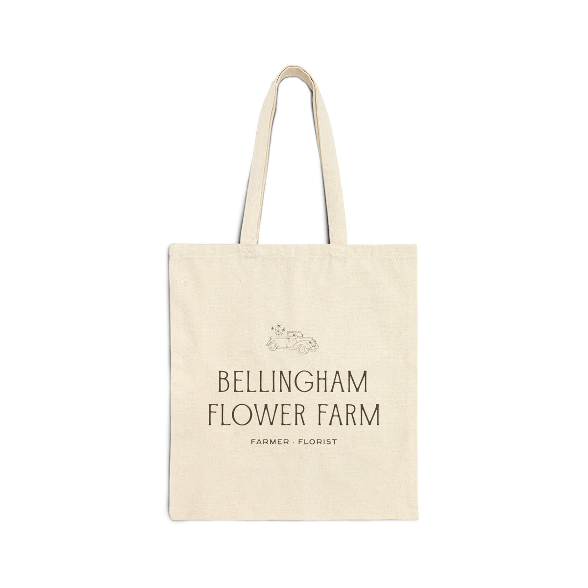 Bellingham Flower Farm Canvas Tote — Farm Fresh Flowers Market Bag