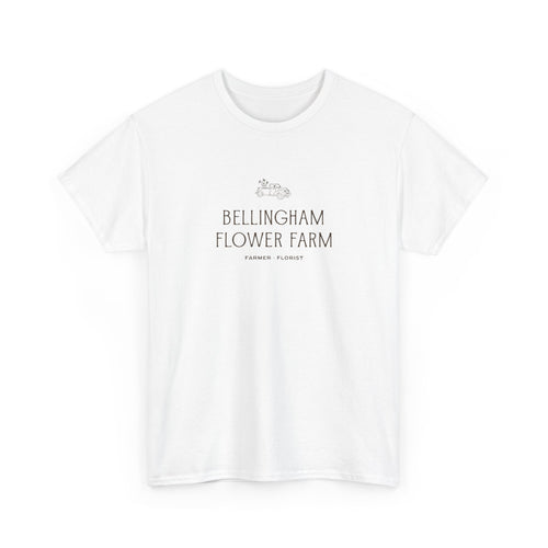 Bellingham Flower Farm Tee — Vintage Farm Logo Cotton T-Shirt
