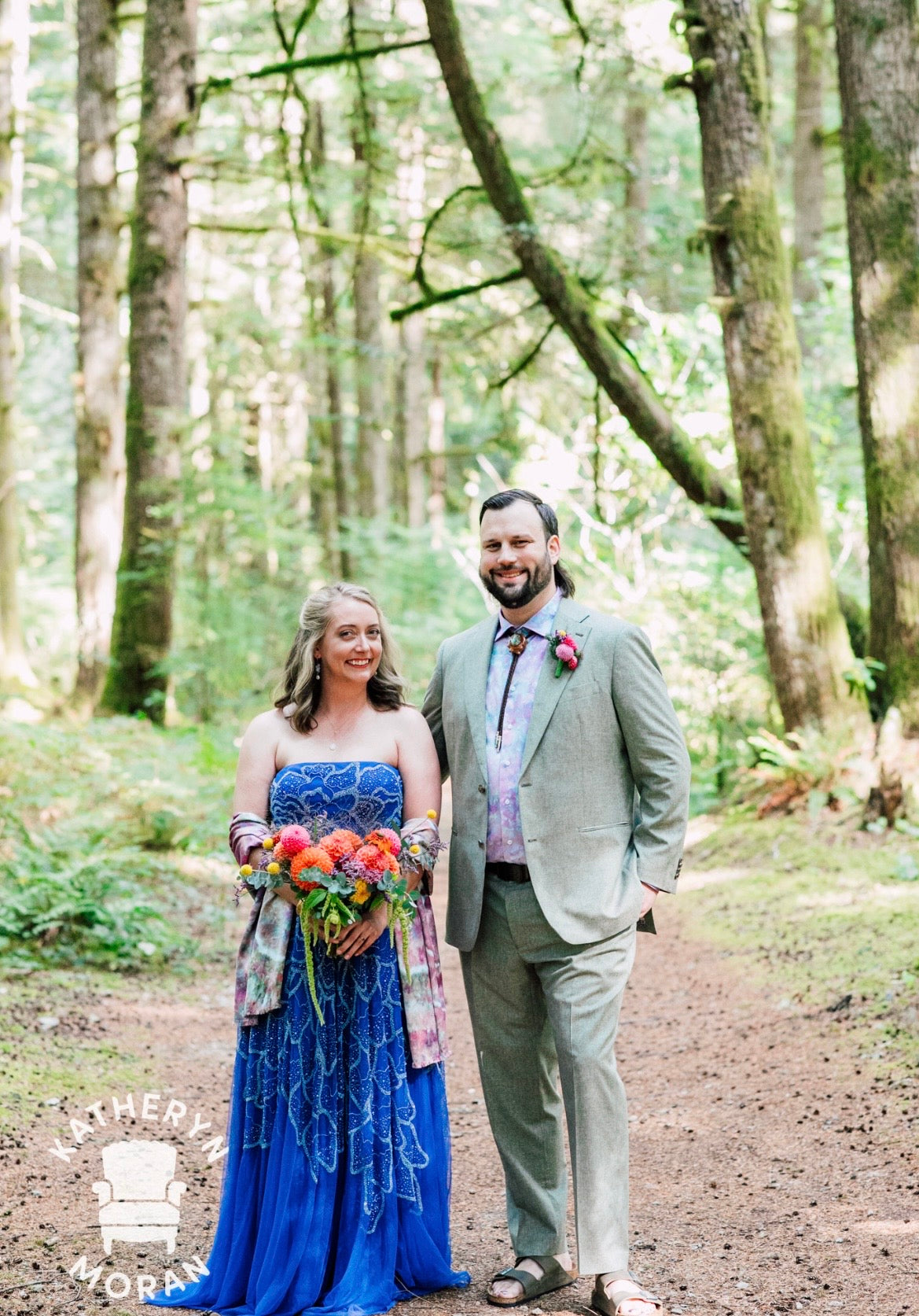 Bride and groom elopement