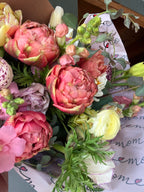 Mother's Day Premium Peony Bouquet, Bellingham Flower Farm, alternate view