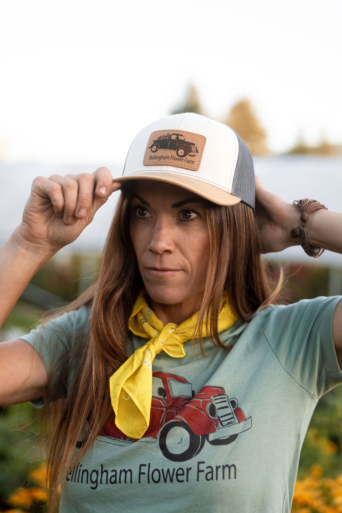 BFF Logo T-shirt, Bellingham Flower Farm merchandise, alternate view