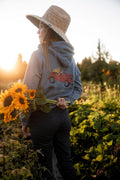 Zip Hoodie-crop, Bellingham Flower Farm merchandise