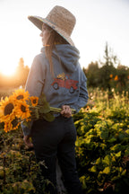 Zip Hoodie-crop, Bellingham Flower Farm merchandise