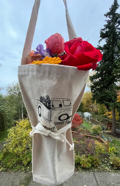 BFF BouqBag, Bellingham Flower Farm merchandise, alternate view