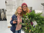 Holiday Wreath Making Workshop at Bellingham Flower Farm, another view