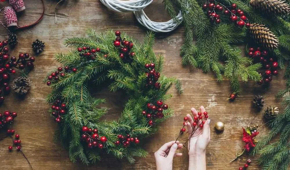 Holiday Wreath Making Workshop at Bellingham Flower Farm
